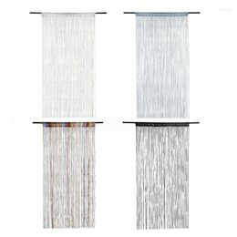 Curtain Tassel String Curtains For Bedroom Living Room Luxury Thread Tulle Home Decoration 1x2m