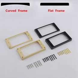 1 Set Curved / Flat Humbucker Pickup Mounting Frames / Rings Guitar Accessories