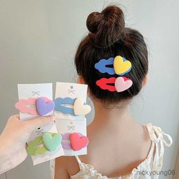 Hair Accessories Clips Baby Girl Lovely Heart Hairpin for Girls Kids Children Headwear R230608