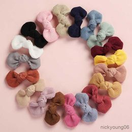 Hair Accessories Baby Clips Girl Cord Hairpins Tie Bows Barrette For Children Princess Infant Toddler Classic Hairgrips R230608