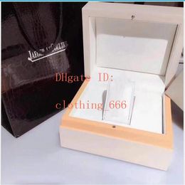 Luxury Wristwatches White Boxes Mens Ladies for Gift MASTER Rectangle 1368420 1288420 Original Wooden Box With Certificate Tote Ba277i