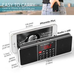 Portable Speakers Portable Radio AM Radio with Bluetooth Speaker AUX Input Card Pocket USB Radios Stereo Player