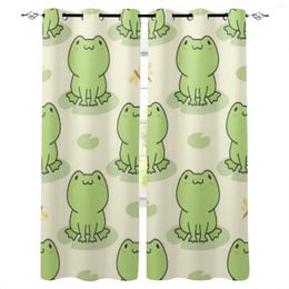 Curtain Cute Frog Window Curtains Home Living Room Kitchen Textile Decoration Bedroom