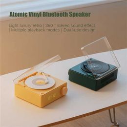 Portable Speakers Records Atomic Retro Wireless Speaker Desktop Creative Alarm Clock Speaker Overview Power Source