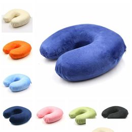 Pillow Car Plane Travel Portable Neck Rest Ushaped Mtifunction Memory Foam Siesta Soft Vt07601 Drop Delivery Home Garden Textiles Be Dhknu