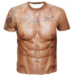 Women's T Shirts 2023 Big Boobs Sexy Muscle Shirt Men Funny Tops Naked Personality Novelty Tshirts For Man Tshirt Homme
