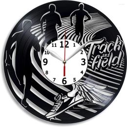 Wall Clocks Track And Field Sport Record Clock Cross Country Running Gift For Any Occasion Art