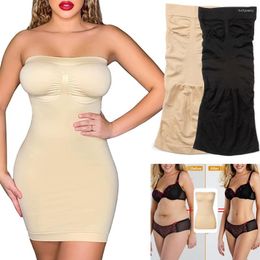 Women's Shapers Strapless Dress Slips For Women Shapewear Camisole Body Shaper Tummy Control Slip Seamless Full Cami Waist Trainer