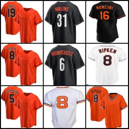 Cal Ripken Jr. Baseball Jersey Austin Hays Brett Phillips Adley Rutschman Rougned Odour Cedric Mullins Means Ryan Mountcastle Gunnar Henderson mens