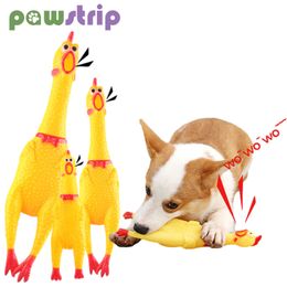 16/30cm Screaming Chicken Dog Toy Squeeze Squeaky Dog Toys Interactive Puppy Toys Cleaning Teeth Chew Toys for Dogs Pet Supplies