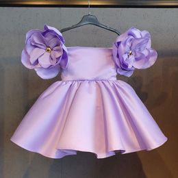 Girls Dresses Fashion Flowers Dress 1st Year Birthday Party Baby Baptism For Princess Christmas Costume Infants Vestidos 230607