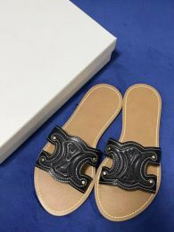 Luxury Designer Slipper Soft Massage Slides Sandals Shoes Slide Summer Beach Outdoor Cool Slippers Fashion Flat Flip Flops 35-40