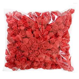 Decorative Flowers 500Pcs 3.5cm Artificial PE Foam Rose Flower For DIY Valentines Day Baby Shower Birthday Party Supplies Wedding Decoration