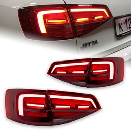 Car Tail Lights For VW Jetta Taillights 20 15-20 18 Jetta Mk6 LED Tail Lamp LED DRL Dynami Signal Brake Reverse Taillight