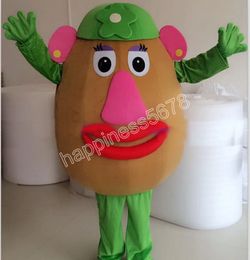 Adult size Hot Sale Female style potato Mascot Costume customization theme fancy dress Ad Apparel Festival Dress