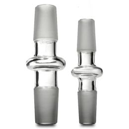 HOT Glass Bong Adapter 14mm 18mm Straight Male Female Dome Adapters Glass Converter Male Joint 14.5mm 18.8mm Hookah