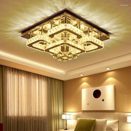 Ceiling Lights Chandeliers Modern Crystal Light Living Room Luxury Silver Bedroom Led Lamp Dining Fixture Kitchen