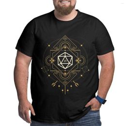 Men's Polos Esoteric D20 Dice Of The Mystic T-Shirt Large Size Anime Clothes Boys T Shirts Mens Graphic T-shirts Hip Hop