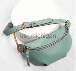 Evening Bags MAHEU Genuine leather waist bags women designer fanny pack fashion belt female lady wait pack bum bag cowskin single shouder bag J230608