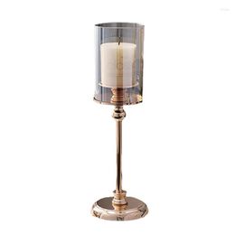 Candle Holders European Candlestick Antique Metal Household Nordic Creative Romantic Candlelight Dinner Props Wedding Decorations