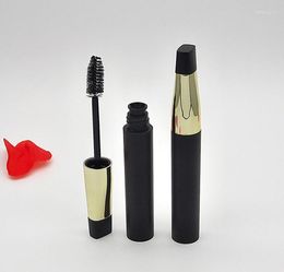 Storage Bottles 200pcs 7ml Plastic Small Clear Empty Mascara Tube Vial/Bottle/Container With Black Cap For Eyelash Growth Medium SN831