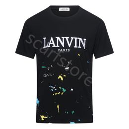 Mens TShirts Lan vins Mens Womens Designer T shirts Printed Fashion man Tshirt Top Quality Cotton Casual Tees Short Sleeve Luxury Hip Hop Streetwear TShir M7OV