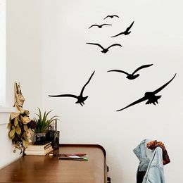 7Pcs Set of Seabirds Animal Wall Sticker Decal Baby Nursery Playroom Bedroom Sea Ocean Bird Vinyl Bathroom Office