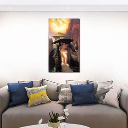 High Quality Frederic Leighton Classical Portrait Canvas Art Perseus and Andromeda Hand Painted Bedroom Decor