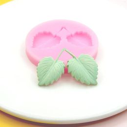 Baking Moulds DIY Mini Leaf Silica Gel Mold Fudge Cake Decoration Tool Chocolate Oven