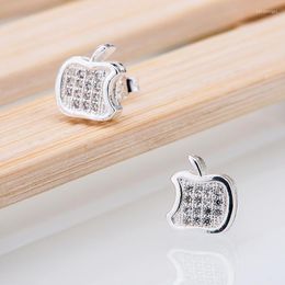 Hoop Earrings Silver Plated Fashion Jewellery Apple Shiny Cute /chwakzda Dzeamqla LQ-E383