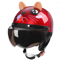 Motorcycle Helmets Motocross Off-road Bike Downhill AM DH Retro DOT Approved Chopper Biker Motorbike Helm With Ear Open Half Face