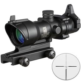 Black&tan Colour Tactical Hunting Trijicon ACOG 4X32 Rifle Scope B Paragraph Tactical Riflescope