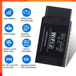 Upgrade OBD2 WIFI ELM327 V1.5 car Scanner for iPhone IOS /Android Auto OBDII OBD 2 ODB II ELM 327 V1.5 WI-FI Code Reader Diagnostic Tool