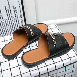 quality trend Top Mens Womens Summer Rubber Slippers Sandals Beach Slide Fashion Scuffs Three-dimensional font Indoor Shoes