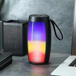 Portable Speakers Portable Speaker Car Audio LED Wireless Bluetooth Speaker Subwoofer Card for Mobile Phone Wireless Small Sound Gift