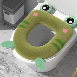 Toilet Seat Covers Cushion Autumn And Winter Household All Seasons Cover Washer Thickened Cute