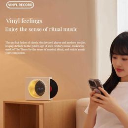 Portable Speakers Moon Clock Speaker Bluetooth-compatible Player Nostalgia Large Volume Desktop Outdoor Small Audio for Party