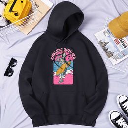 Endless Summer Skull Surfing Men'S Hoodie Wear S-Xxxl Casual Hoodies Fashion Comfortable Clothing Sport Street Men'S Sweatshirts L230520