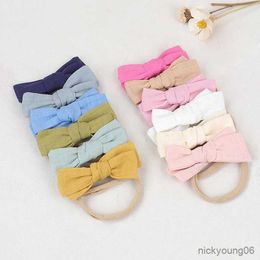 Hair Accessories Cute Baby Headband Bowknot Head Band Girl Elastic Child Cotton Headbands New Photo Props 2023 R230608