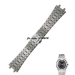 JAWODER Watchband Convex Surface Interface Wide Stainless Steel Bracelet Steel Wrist Strap Men women 20 26mm Accessories Watch for236U