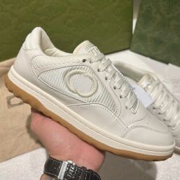 Designer lässige Schuhe Luxusmarke Frauen Männer Schuhe Mac80 Sneaker Leder Vintage besticktes Paar lässige Sneaker kleine weiße Schuhe