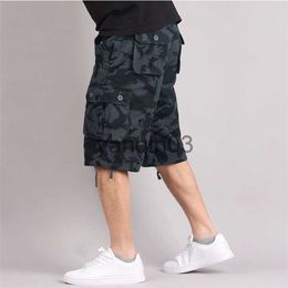 Men's Shorts Men's Summer Camouflage Cargo Shorts Casual Cotton Multi-Pocket Baggy Overalls Streetwear Hip Hop Breeches Military Army Shorts J230608