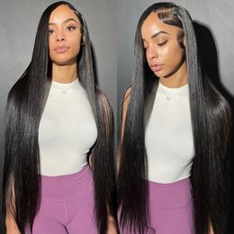 Wigirl 28 30 Inches 13x6 Straight Lace Wig Brazilian Human Hair Wigs 200 250 Density Lace Closure Wig