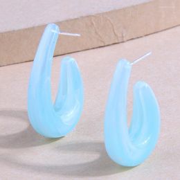 Stud Earrings 2023 Fashion Acrylic Water Drop For Women Female Simple Geometric Brincos Jewellery Accessories