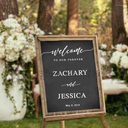 Wall Stickers YOYOYU Personalized Wedding Sticker Welcome To Our Forever Decal Signs Chalkboard Mirrors ZW397