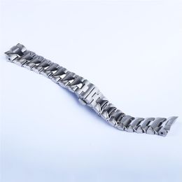 24MM Watch Band For PANERAI LUMINOR Bracelet Heavy 316L Stainless Steel Watch Band Replacement Strap Silver Double Push Clasp 249E