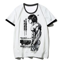 Men's T-Shirts baki t shirt men graphic anime streetwear aesthetic t shirt couple clothes aesthetic 230607