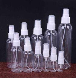 50pcs/lot 5ml-100ml Mini Travel Plastic Empty Bottle Portable Handwashing Transparent Spray Atomizer Refillable Bottles WFSJ