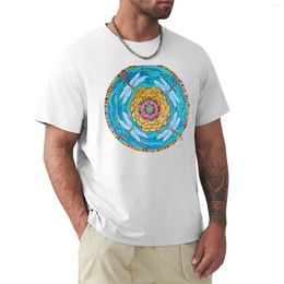 Polo da uomo T-shirt a mosaico con libellula T-shirt oversize Top estivo da uomo