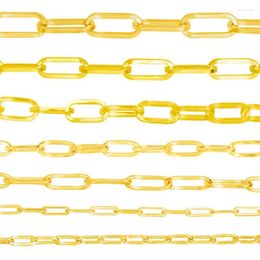 Chains 1M Stainless Steel Gold Color Square For Jewelry Making Necklace Women Bracelet Findings Men Anklet Wholesale Bulk